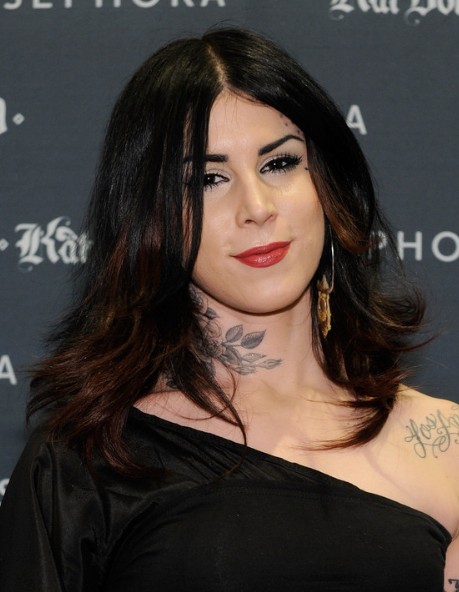 Kat Von D Shoulder Length Hairstyles 2013