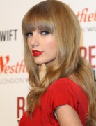 2013 Taylor Swift Long Hairstyles with Blunt Bangs
