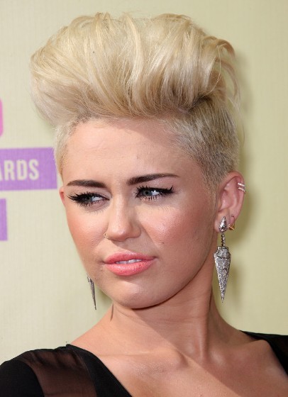 Blonde, Fauxhawk Haircuts, Miley Cyrus Short Hair - PoPular Haircuts