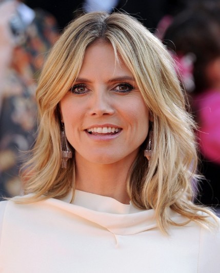 Heidi Klum Medium Razored Layered Haircuts