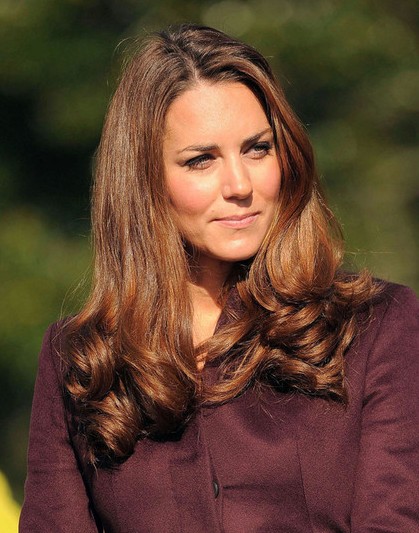 Kate Middleton Medium Soft Curls Hairstyles 2013