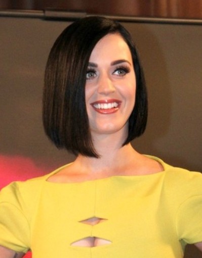 Katy Perry Short Straight Bob Hairstyle Pop Haircuts