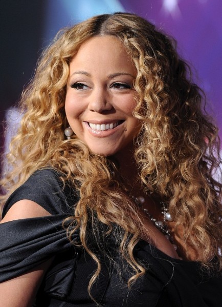 Mariah Carey Long Hairstyles for Blonde Curly Hair 