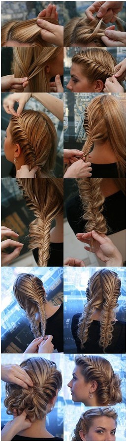 Braided Updos for Long Hair, Prom Hair Styles