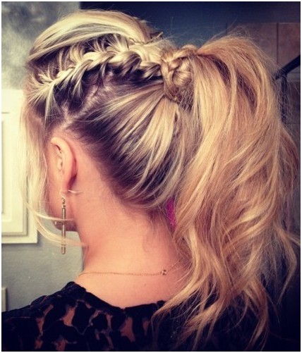 Messy Braid, Ponytail Hairstyles Trends