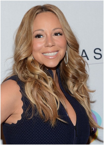 Brown, Long Wavy Haircuts Trends: Mariah Carey Hairstyle 