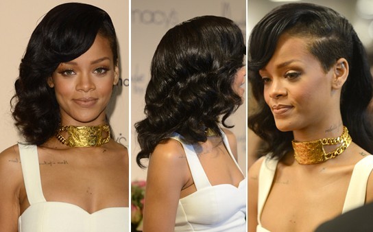 Special Bouncy Wavy Hairstyle, Rihanna Long Hair
