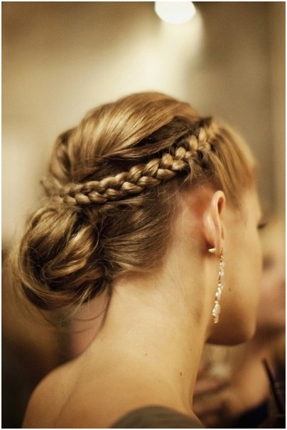 Braided low messy bun for Medium, Long Hair