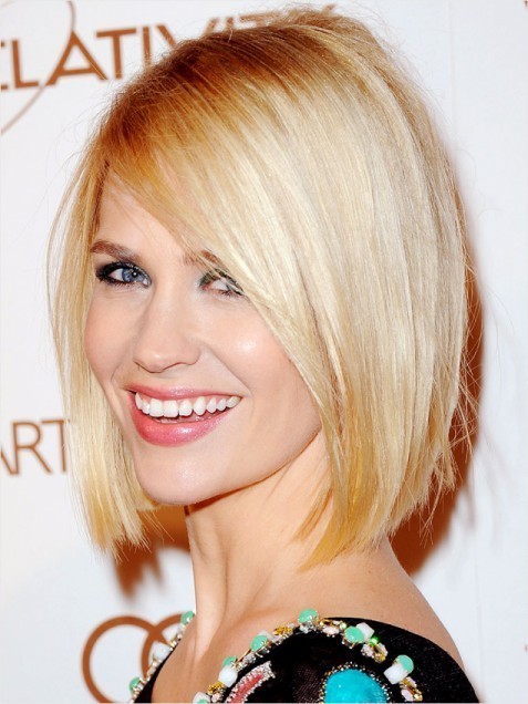 Classic Blunt Bob Hairstyles, Blonde Straight Hair