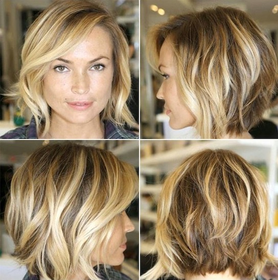 Layered, Messy Bob