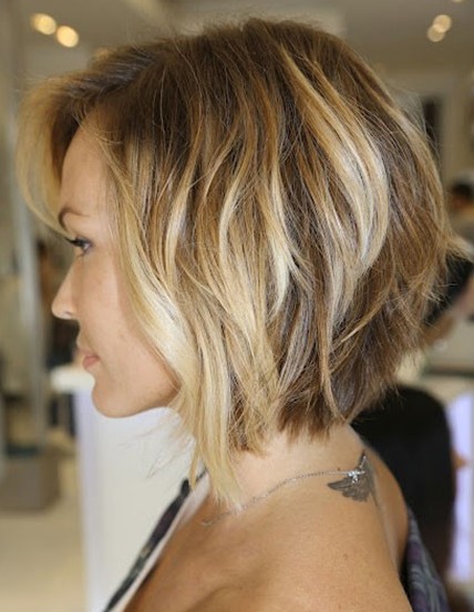 Neck-length Layered Bob