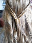 Two Fishtail Braids for Straight Hair