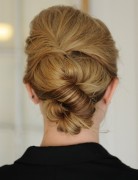 Simple Knot Updo Hairstyle