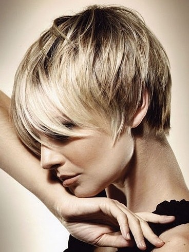 Layered Pixie Haircut, Straight Short Hair