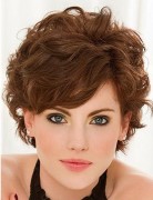 Short Curly Hairstyles with Bangs