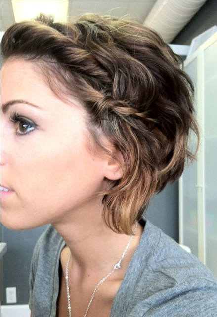 Medium Messy Hairstyles with Braid