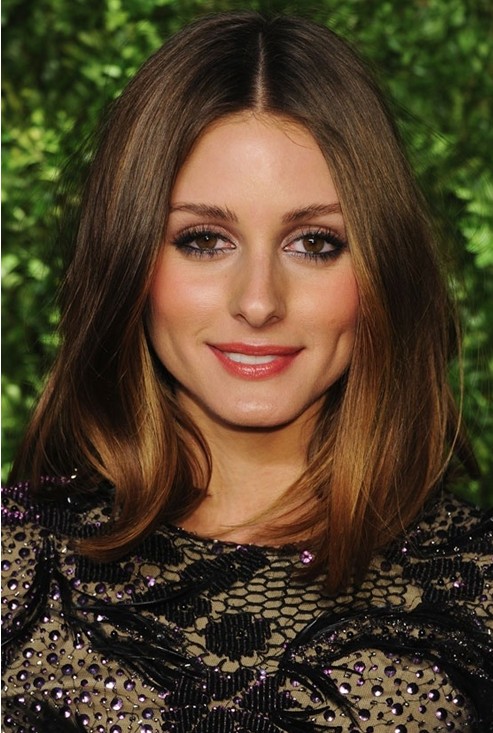 Medium Straight Haircut, Olivia Palermo Hair