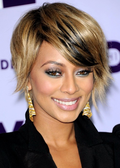 Short Straight Hairstyles for Bangs, Keri Hilson Hair