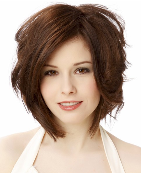 2014 Curly Stacked Bob Haircut for Women