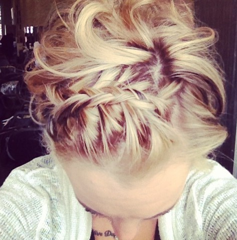 2014 Updo Hairstyles for Braid Bangs