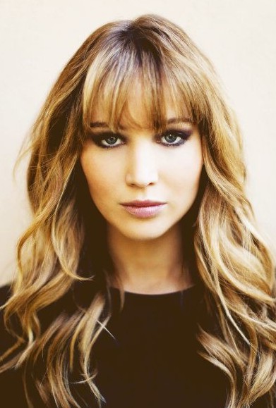 Ombre Hairstyles with Blunt Bangs