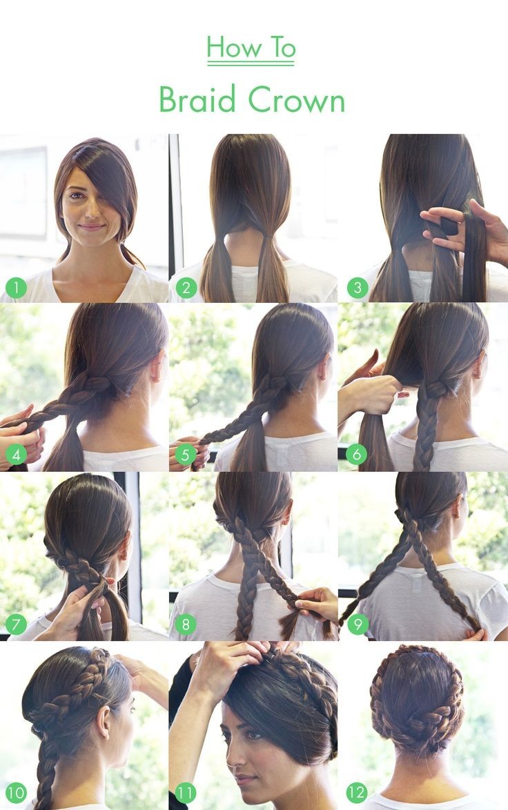 Braid Crown Tutorial for Long Hair