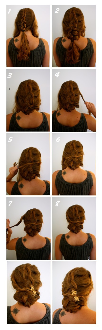 Wedding Updo Hairstyles Tutorials: Braided & Twisted Updos