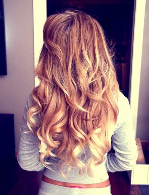 2014 Long Curly Hairstyles: 2014 Ombre hairstyles with layers