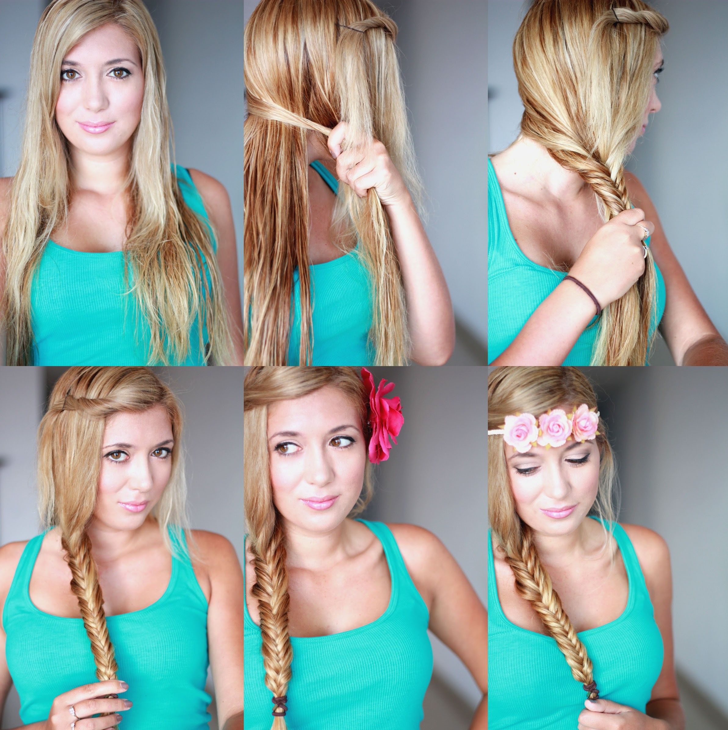 Cute Braided Hairstyle Tutorial for Girls: How to Fishtail Braid