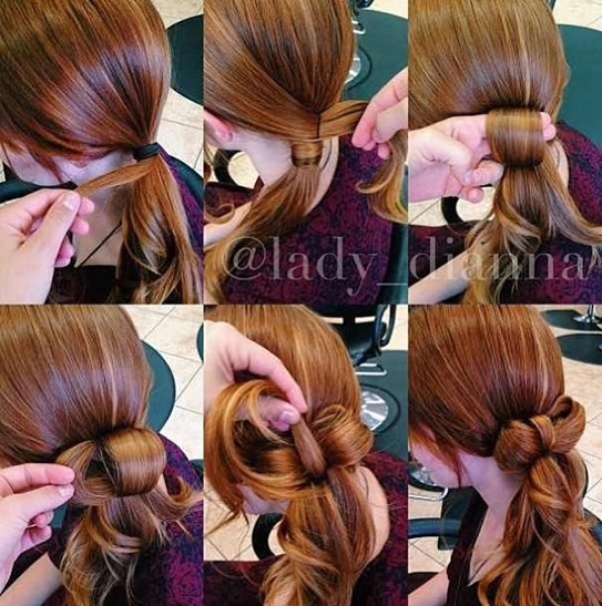 Knot Ponytail Hairstyle PoP Haircuts