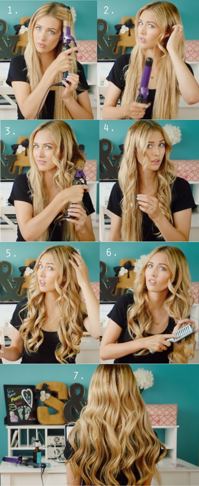 Loose Curls Tutorials: Long Curly Hairstyles for Girls