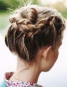 Updo Hairstyles for Short Hair: Braids Updos for Prom