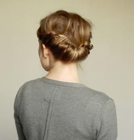 Double Braid Hairstyles Tutorial:Updos for Medium Hair