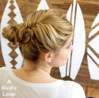 Fishtail Braided Bun Hairstyle Tutorial: Girl Hairstyles for Long Hair