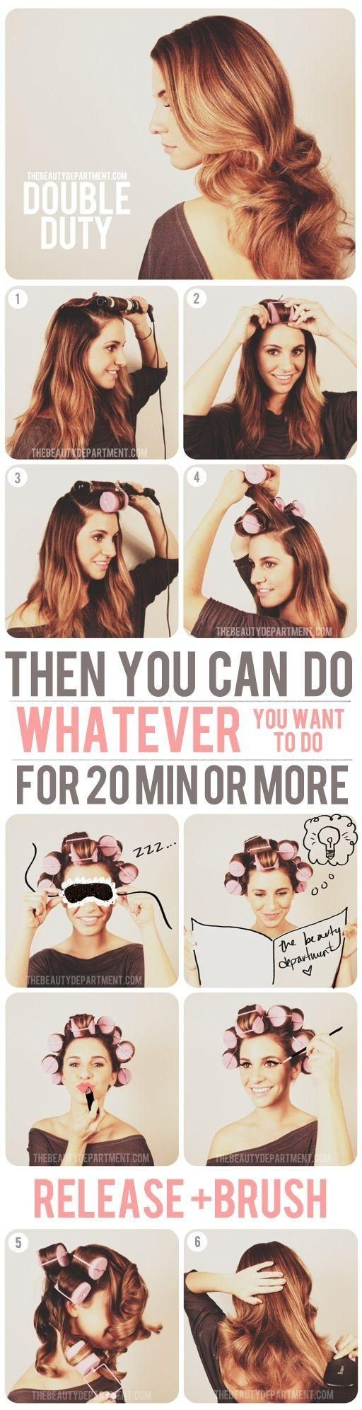 How to Get Loose Curls with Foam Rollers PoP Haircuts