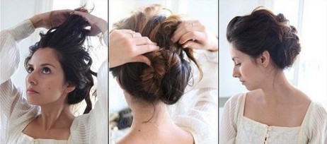 Loose Curled Chignon Hairstyle Tutorial: Women Hairstyles