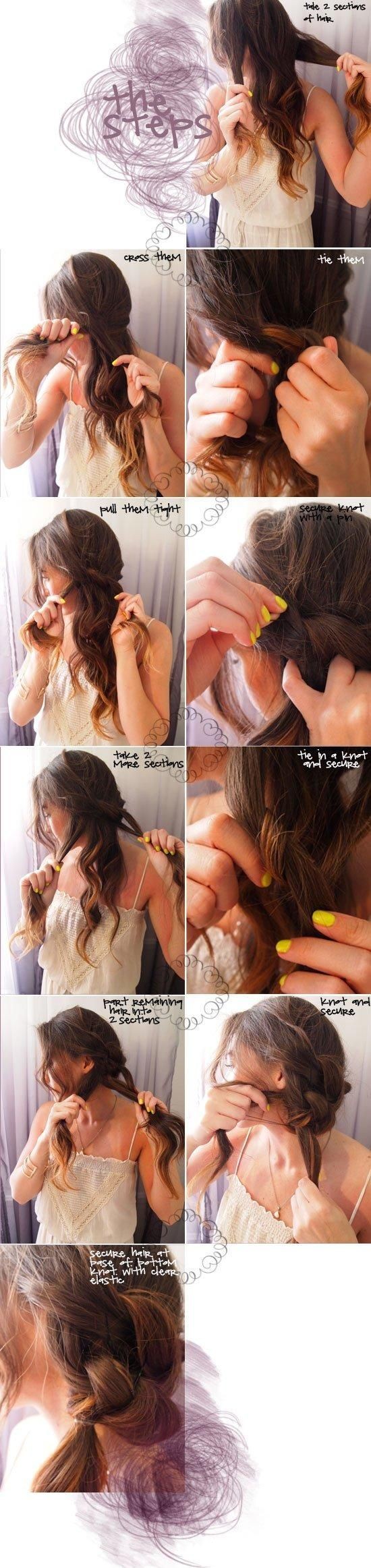 Messy Knot Hairstyle