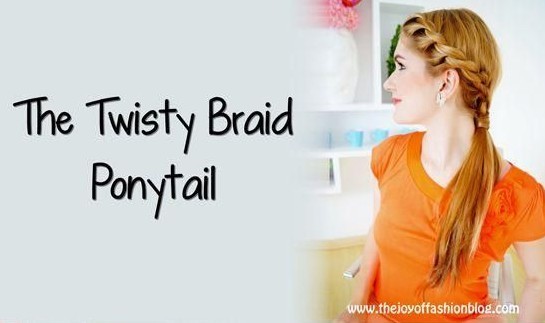 Summer Hairstyles Ideas 2014: Twisty Braid Ponytail Hair Style Tutorial