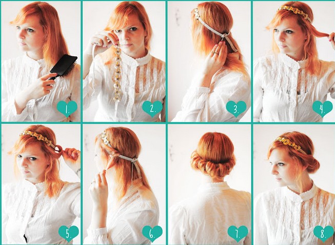 Vintage Updo Hairdo Tutorial: Easy Updo Hairstyle for Prom