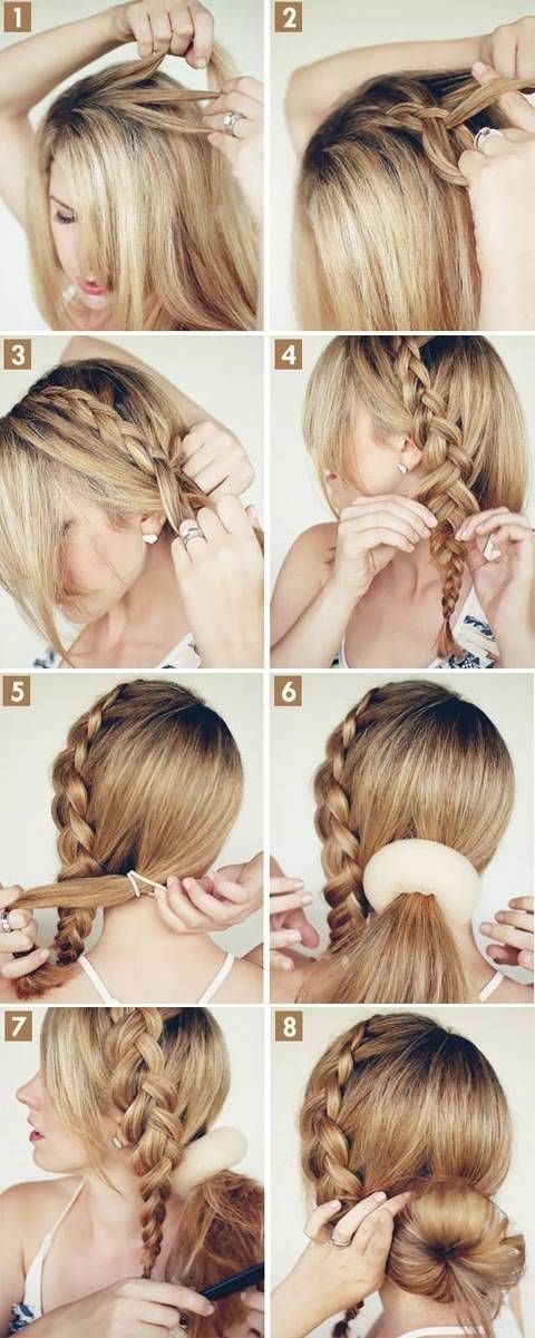 Braids with Bun Updo Tutorial