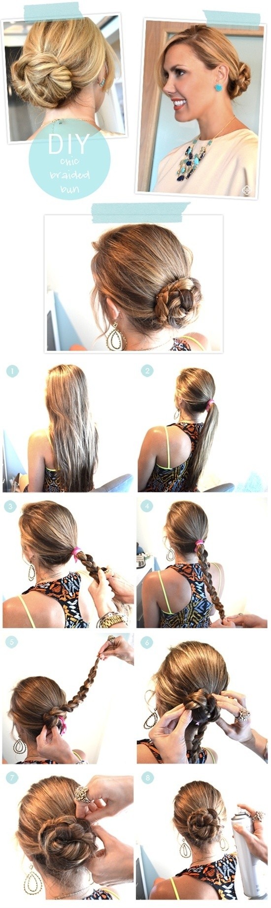 Diy Chic Braided Bun Hair Tutorial: Easy Updos for Long Hair