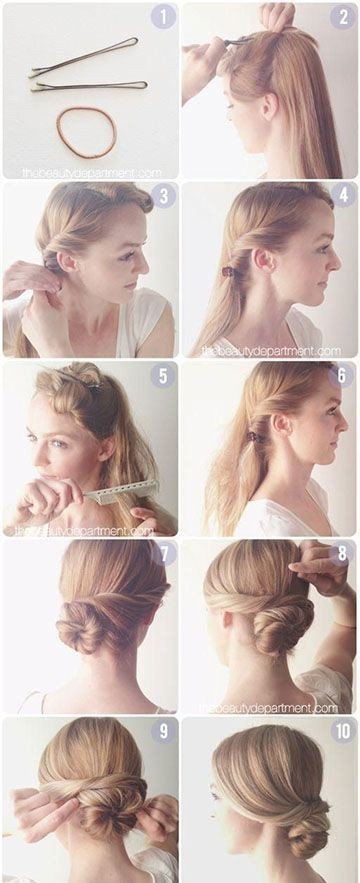 Hair Tutorials Diy Hair: Easy Bun Updos