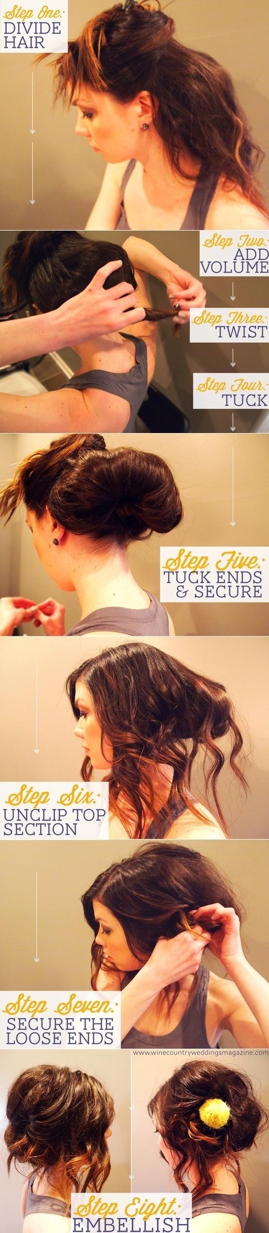 Casual Holiday Hairstyles: Messy Updo Tutorial