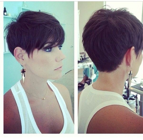Chic Pixie Haircut Side and Back View: Women Short Hairstyles