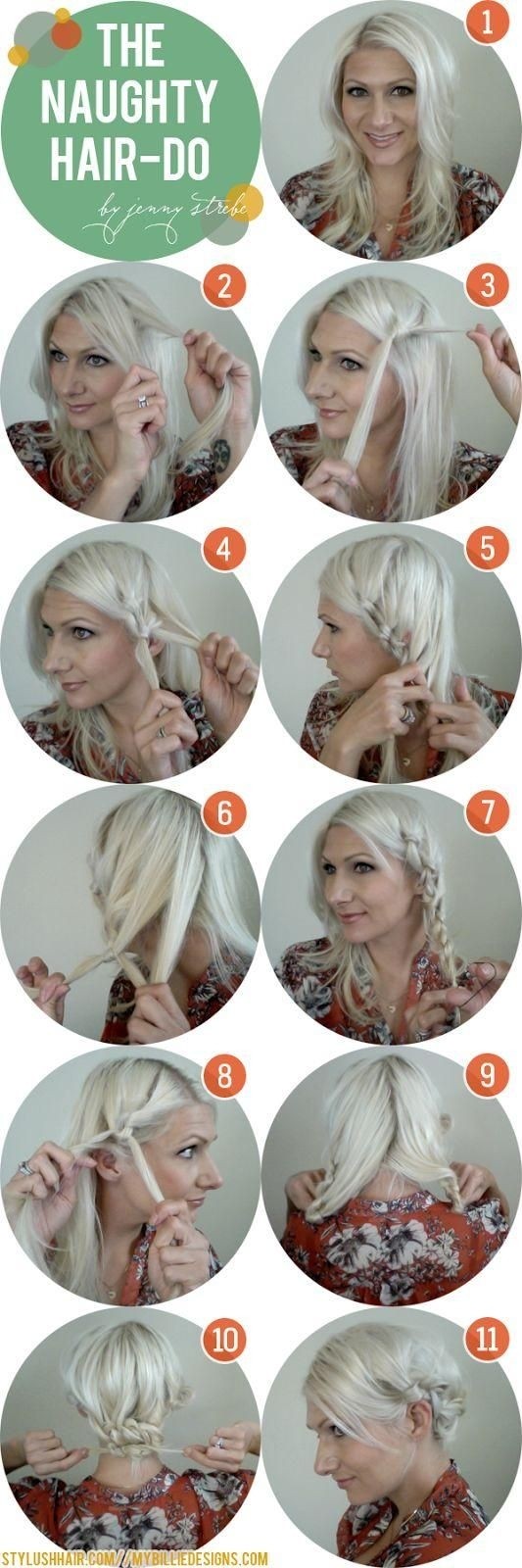 How to Do A Side Braid Messy Bun Updos