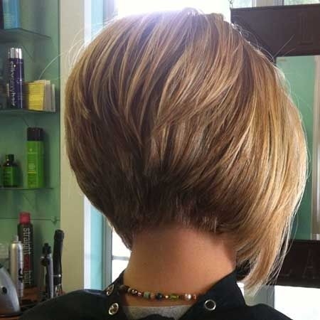 Short Layered Bob Back View