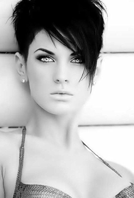 Womens Short Hairstyles Long Bangs