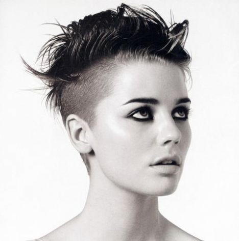 Short Shaved Pixie Hairstyles