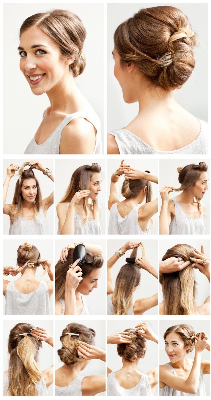 Easy Wedding Hairstyles Tutorial: Chignon Updo for Bridesmaids