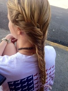 French Fishtail Ponytail Hairstyles: Summer to Fall Hairstyles